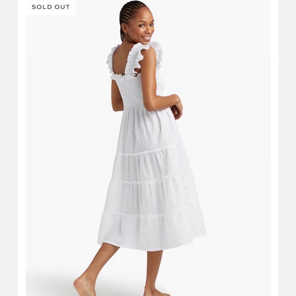 Hill House Elegant White Nap Dress